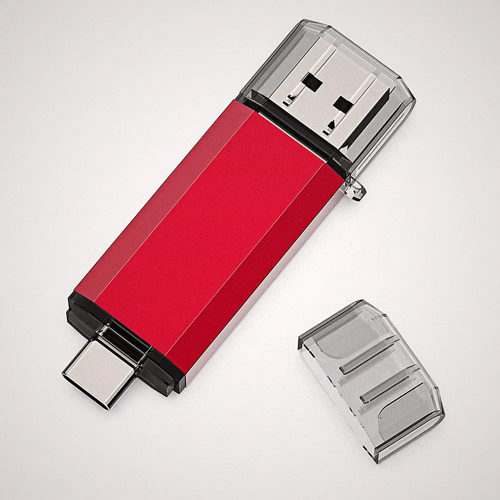 High Speed USB 3.0 1/5/10Pcs 32GB 64GB 128GB 256GB Dual Port USB Flash Drive Lot
