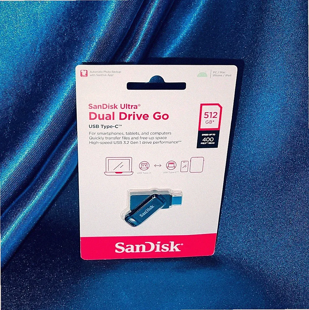 SanDisk 512GB Ultra Dual Drive Go USB Type-C Flash Drive - SDDDC3-512G-A46