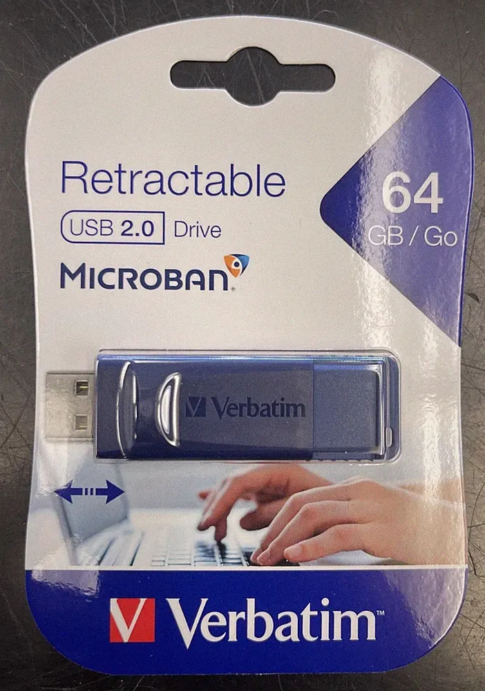Verbatim Americas Llc 98658 Usb Flash Drive 64Gb Blue Taa